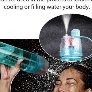 Stay Hydrated And Cool Spray Water Bottle