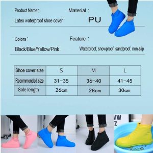 Tall Waterproof Silicone Shoe Covers