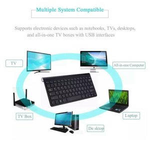 Thin Mini Wireless Keyboard And Optical Mouse Combo Set