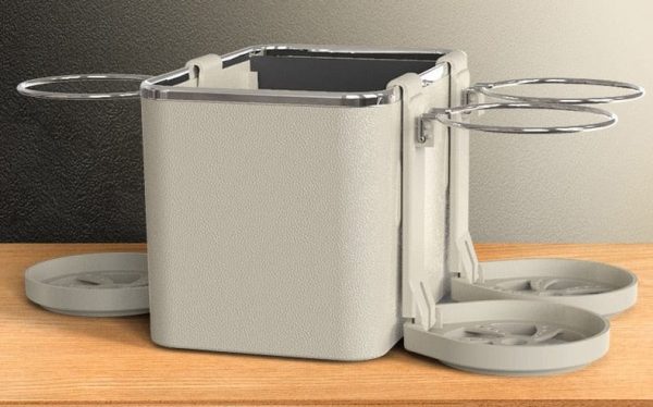 Car Cup Holder, Tissue Box & Multifunctional Armrest Storage