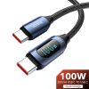 Turbo Connect Led Display Super-Fast Data Charging Cable (Usb Type-C To Usb Type-C)