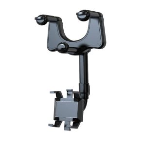 360° Rotatable And Retractable Rearview Mirror Car Phone Holder, Universal Phone And Gps Mount Holder