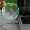 Usb Fan Time And Temperature Display Clock
