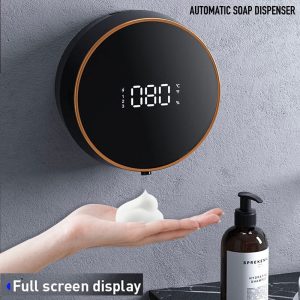 Automatic Soap Dispenser Foaming Hands- Wall Mount Rechargeable Touchless Soap Dispenser With Led Temperature Display