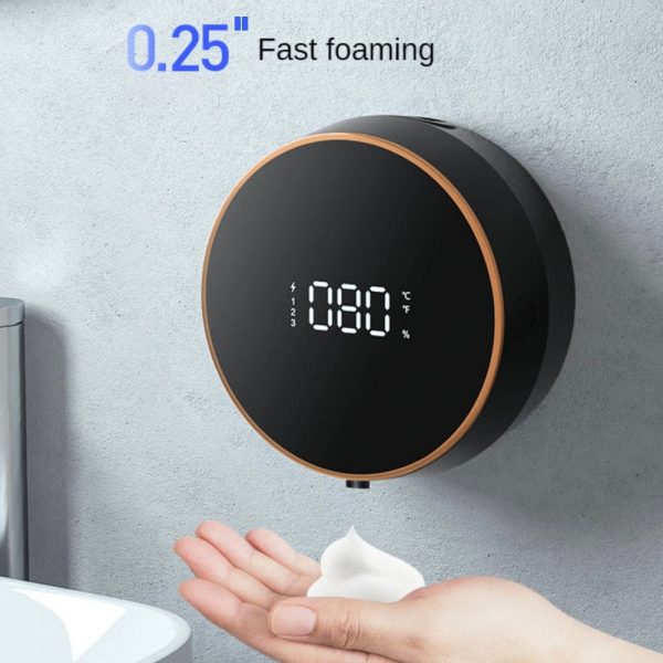 Automatic Soap Dispenser Foaming Hands- Wall Mount Rechargeable Touchless Soap Dispenser With Led Temperature Display