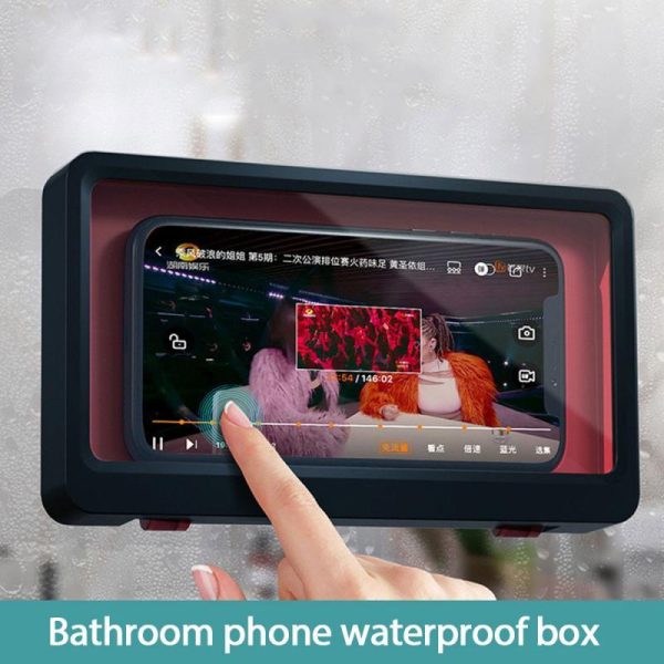 Wall-Mounted Waterproof Phone Holder Case