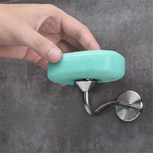 Stainless-Steel Wall-Mounted Magnetic Soap Holder