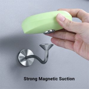 Stainless-Steel Wall-Mounted Magnetic Soap Holder