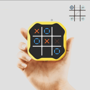 Interactive 3-In-1 Electronic Tic Tac Toe Game With Real Pieces For A Fun Challenge