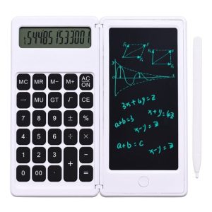 6 Inch Portable And Folding Calculator With Writing Tablet