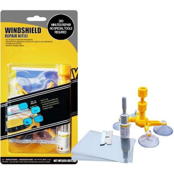 Windshield Crack Repair Kit, Glass Repair Fluid Kit