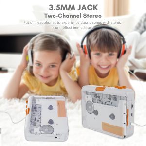 Cassette Player, Portable Tape Player Drive USB Cassette to MP3 Converter with Earphone Volume Control, Plug and Play