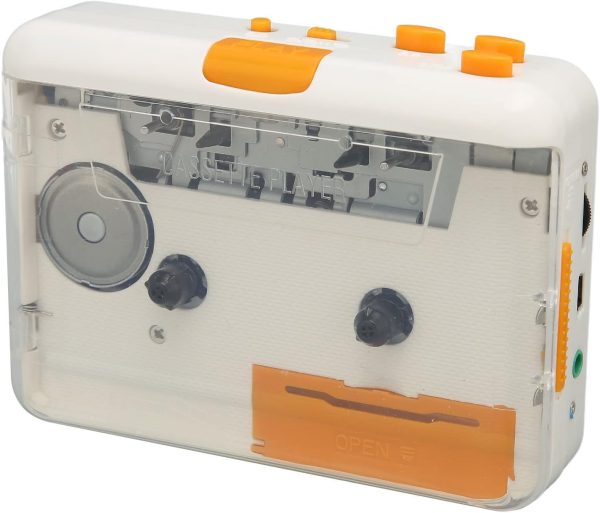 Cassette Player, Portable Tape Player Drive USB Cassette to MP3 Converter with Earphone Volume Control, Plug and Play