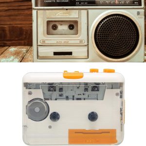 Cassette Player, Portable Tape Player Drive USB Cassette to MP3 Converter with Earphone Volume Control, Plug and Play