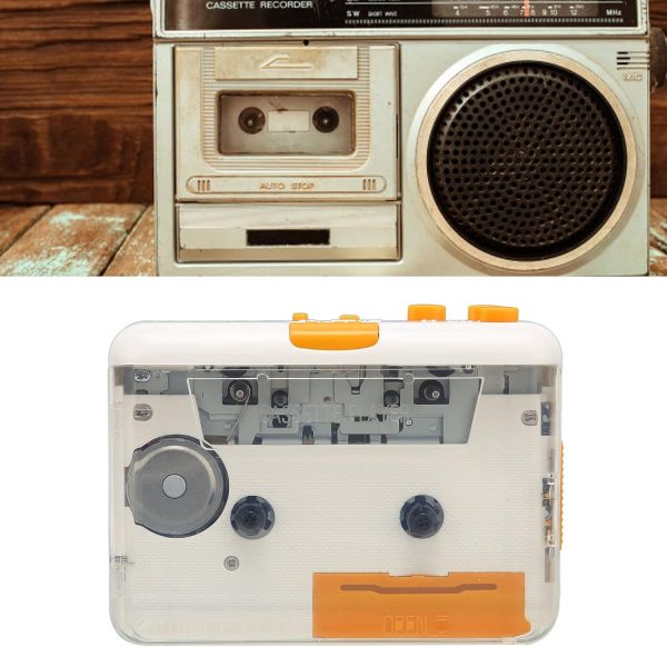 Cassette Player, Portable Tape Player Drive USB Cassette to MP3 Converter with Earphone Volume Control, Plug and Play