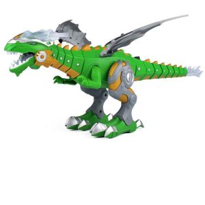 Dinosaur Toys for Kids, Electric Walking Dinosaur Robot with Fire Breathing & Mist Spray and Roar Sounds, Mist Spraying Robot Dragon Toy