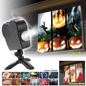 Halloween Christmas Projection Lamp With 12 Images