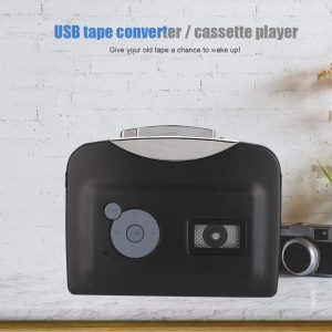 Portable Cassette Player Tape Convert to MP3 via USB Compatible, USB Cassette Player, Portable Stereo Tape to MP3 Converter