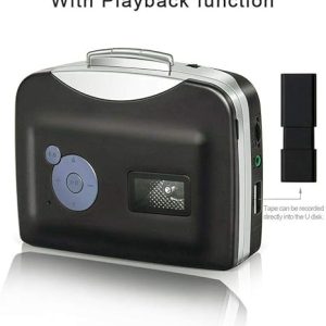 Portable Cassette Player Tape Convert to MP3 via USB Compatible, USB Cassette Player, Portable Stereo Tape to MP3 Converter