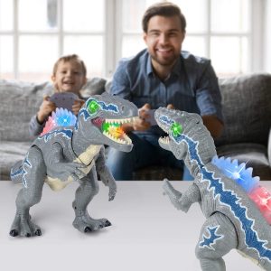 Remote Control Dinosaur Toys, LED Light Up Dinosaur Toys, Robot Toys Dinosaurs