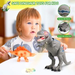 Remote Control Dinosaur Toys, Light Up & Realistic Roaring Sound, T Rex Dinosaur Toys, Electronic Walking Dinosaur Toys, Dinosaur Robot Toy