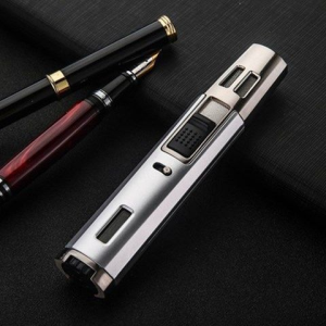 Torch Lighter Butane Lighter Refillable Jet Flame Torch Lighters Windproof Gas Long Torch Lighter Adjustable Butane Pen Lighter