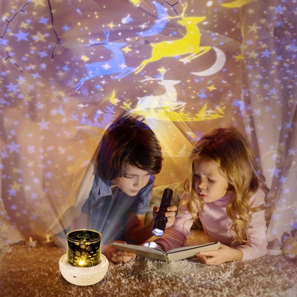 21 Sets of Films, Night Lights for Kids, Star Galaxy Projector, Night Lights for Bedroom, Ceiling, Star Projector with 360° Rotating