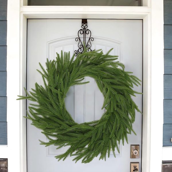 Artificial Norfolk Pine Garland, Real Touch Winter Pine Garland, Green Artificial Greenery Garland