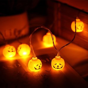 Halloween Pumpkin Led String Lights Waterproof Halloween Lights Plug In Indoor Outdoor Party Garden Yard Halloween Decorations