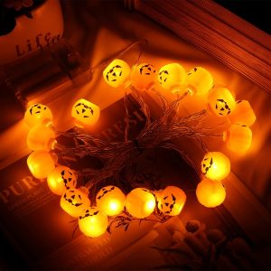 Halloween Pumpkin Led String Lights Waterproof Halloween Lights Plug In Indoor Outdoor Party Garden Yard Halloween Decorations