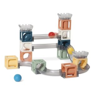 Marble Run for Kids, Magnetic Building Toy Stacking Block Sets, STEM Activities for Kids, Marble Maze Montessori Toys