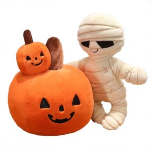 Ooky Jack O'Lantern Stuffed Toy, Spooky Halloween Plush