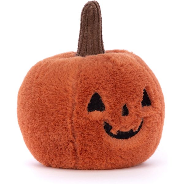 Ooky Jack O'Lantern Stuffed Toy, Spooky Halloween Plush