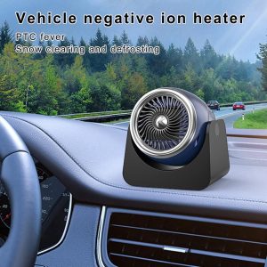 Portable Car Heater, Auto Heater Fan, Car Defogger, Fast Heating Quickly Defrost Defogger 12V 150W Auto Ceramic Heater Fan