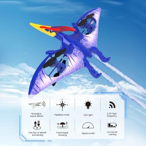 Pterosaur Dinosaur Toys Drone, Pterosaur Flying Remote Control Dinosaur, Dinosaur Toys Drone with Remote Control