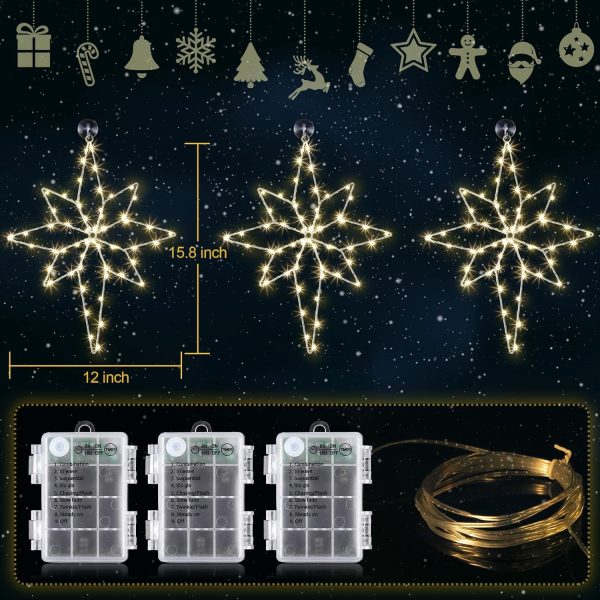 Christmas Window Lights Plastic Led Lighted Christmas Window Silhouette Lights Large Hanging Christmas Window Lights For Xmas Tree Window Ornaments