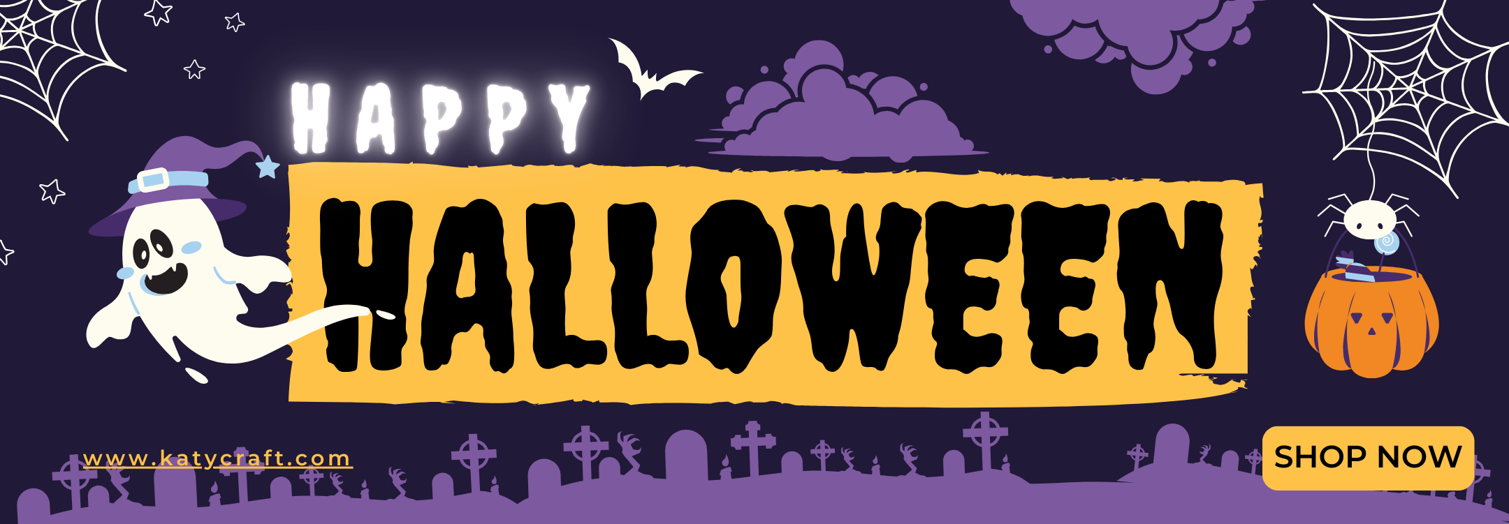 Banner Halloween computer